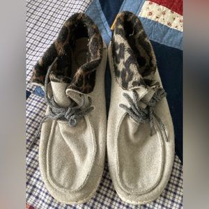 Grey hey dudes boots